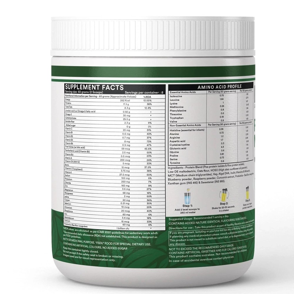 INLIFE Plant Based Meal Replacement Shake 500g (Mango)