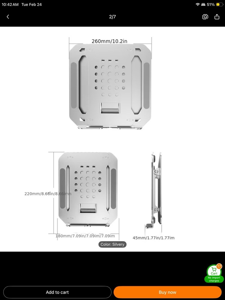Adjustable Ergonomic Laptop Stand