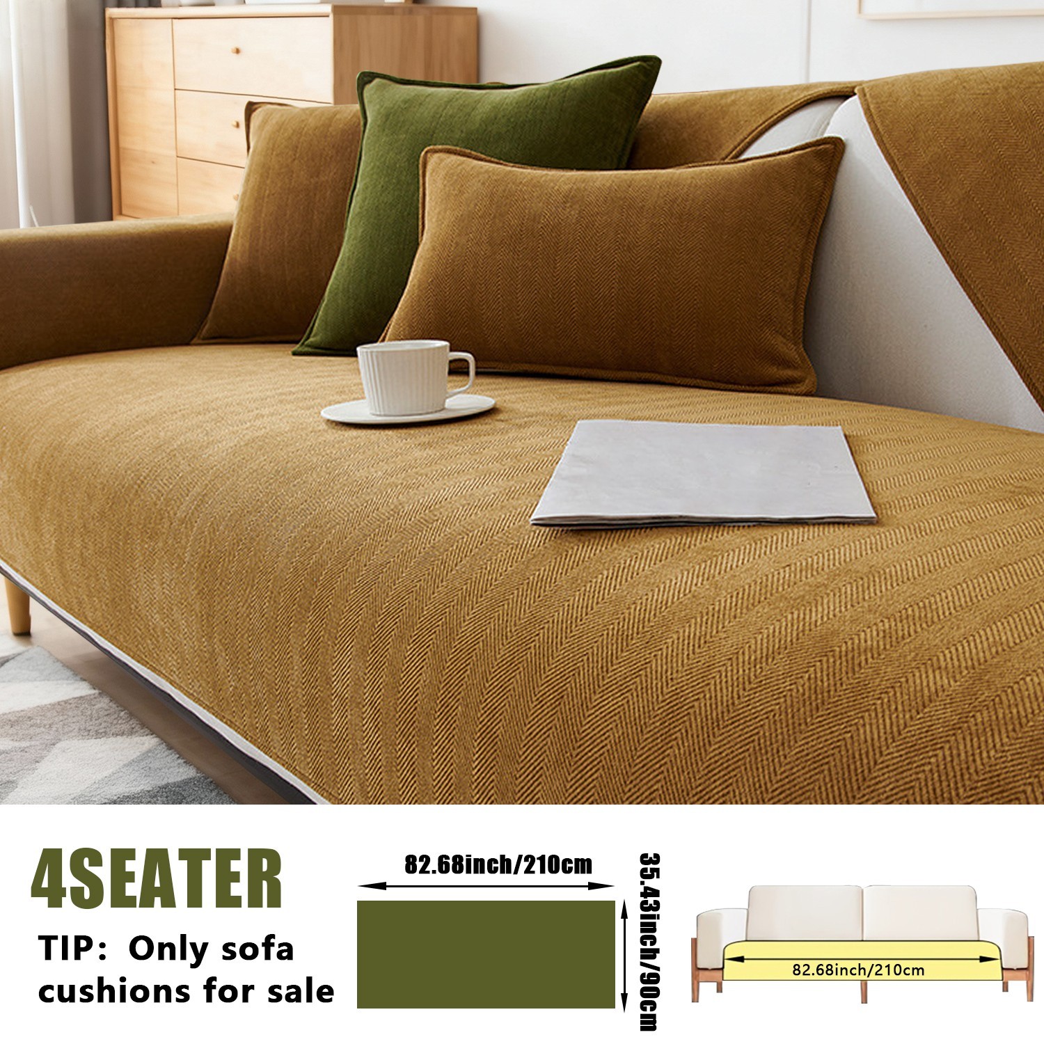 Chenier sofa furniture cover, fun anti-slip sofa cover, all-season suitable sofa