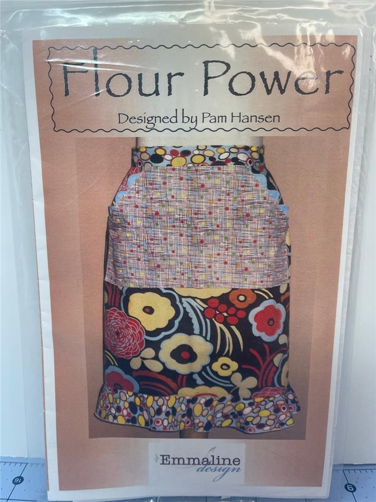 EMMALINE DESIGN Sewing Pattern - FLOUR POWER - Apron - 22"