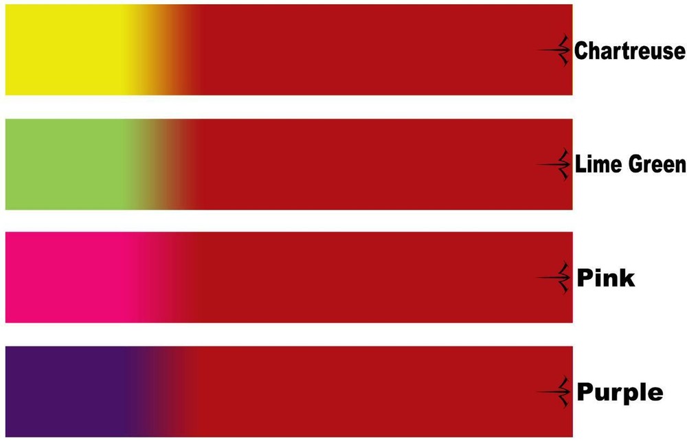 White Water Archery Red Fade Solid 3 Arrow Wraps 15 Pc Pack Multiple Colors