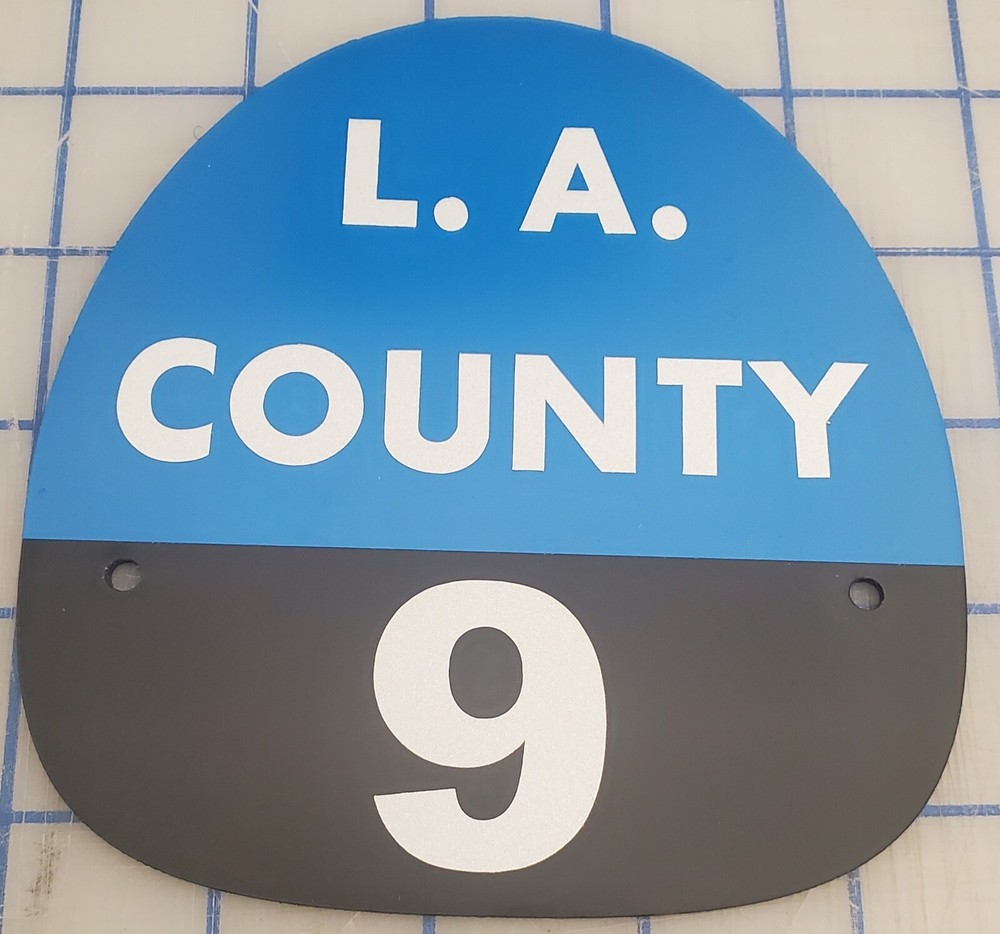 LA COUNTY 9 FIRE HELMET SHIELD