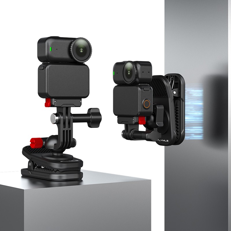 Magnetic Quick Release Backpack Clip for DJI Insta360 Action Camera Bracket Base