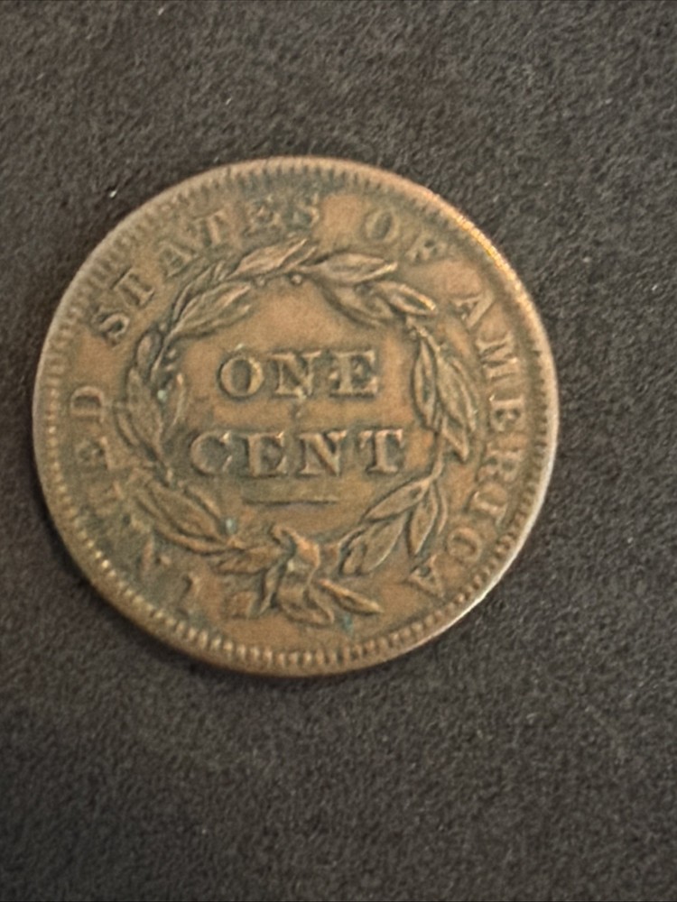1838 coronet head large cent