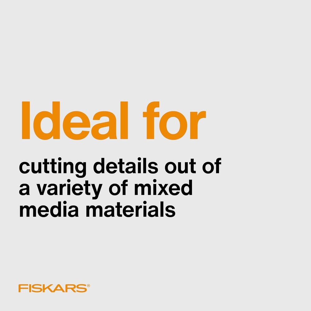 Fiskars Micro-Tip Scissors, Precision Cutting Shears, Titanium Blades & SoftGrip