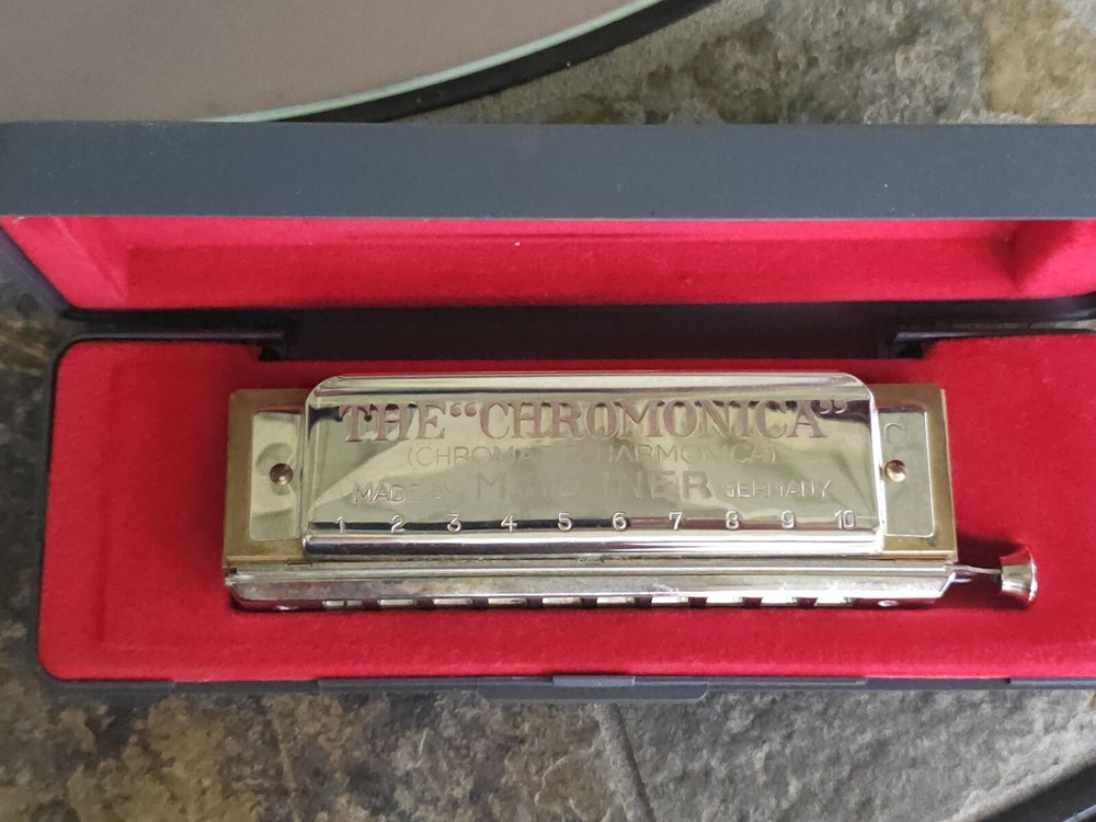 M.HOHNER 260 C CHROMATIC HARMONICA MADE 1937 GERMANY ORIGINAL CASE Nice!