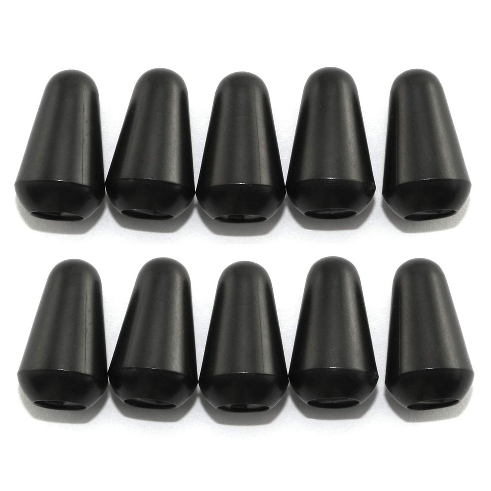 RuiLing 10pcs M3.5 Plastic 3 Way Toggle Switch Knob Tip Caps for Black