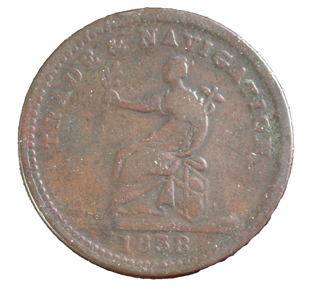 Canada 1838 Trade & Navigation Token