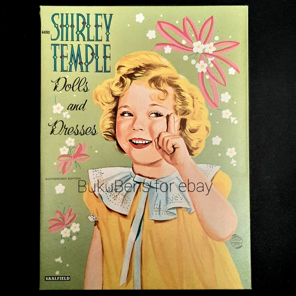 VTG Saalfield Shirley Temple Dolls & Dresses Folder Kit Authorized Edition #4490