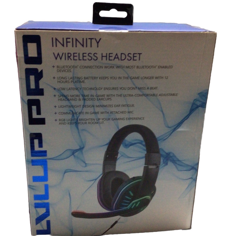 lvlup pro Vivitar Infinity Wireless Heandset With Microphone Bluetooth Light-up