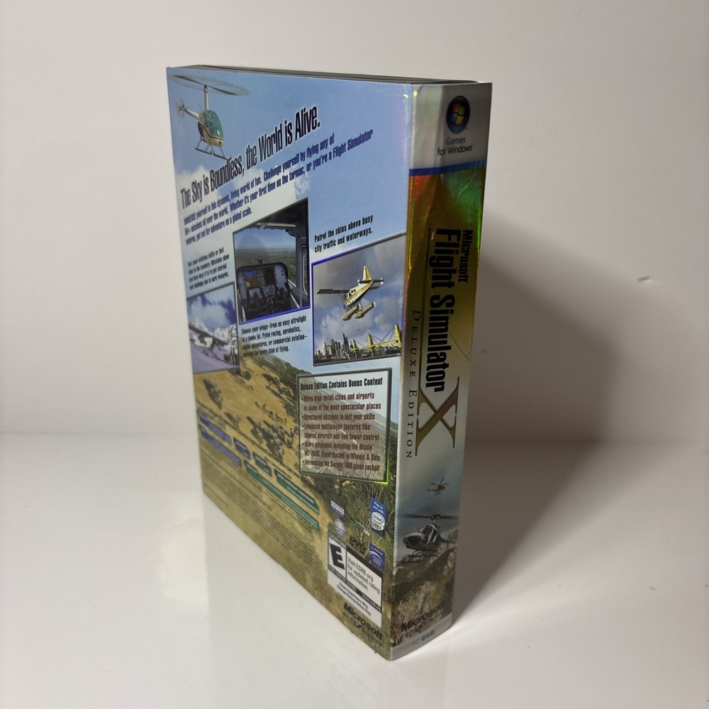 Microsoft 2006 Flight Simulator X Deluxe Edition PC Game Windows