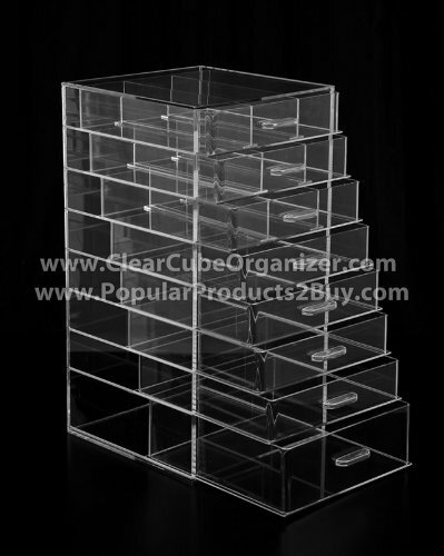 305Displays 8 Pull Out drawers Clear Cube Acrylic Organizer