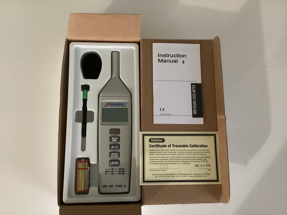 DB Checker DB01 Sound Level Meter IEC 651 Type ll