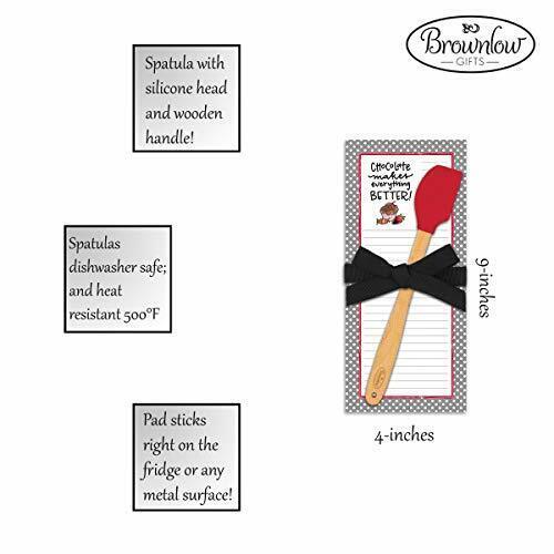 "Chocolate Makes Everything Better!" Notepad & Silicone Mini Spatula Gift Set