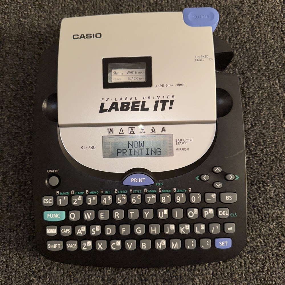 Casio Label It Kl-780 Working Testing With Label Tape
