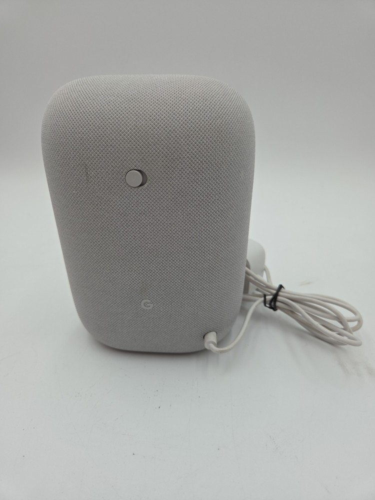 Google Nest Model GXCA6 Smart Speaker Assistant White Grey w/ Cable