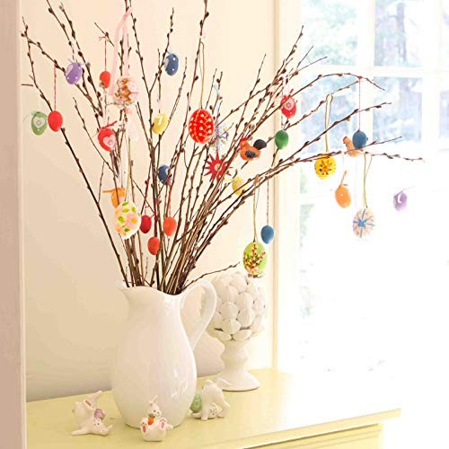 White Easter Eggs Painting Kit-24 Paintable Flocking 24 Flocking White Eggs