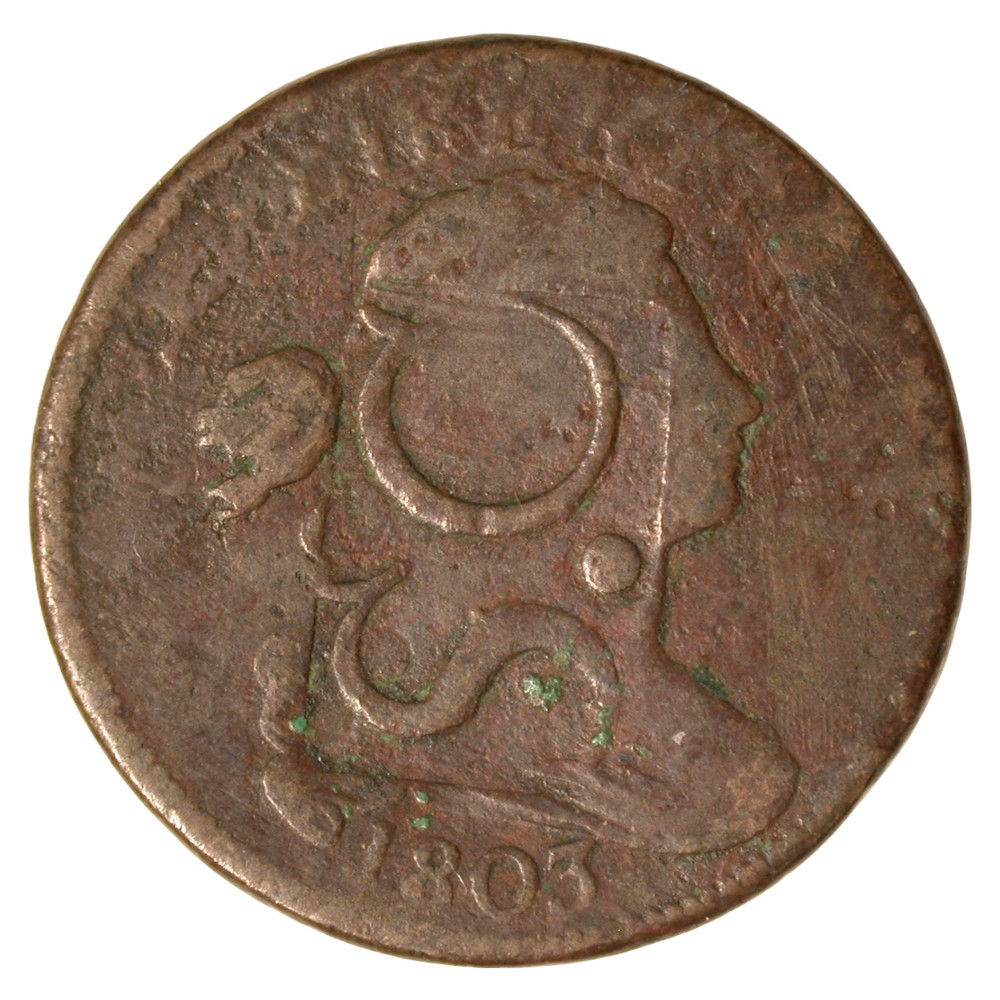 1803 Draped Bust 1¢ CTS "S.C" Large Cent