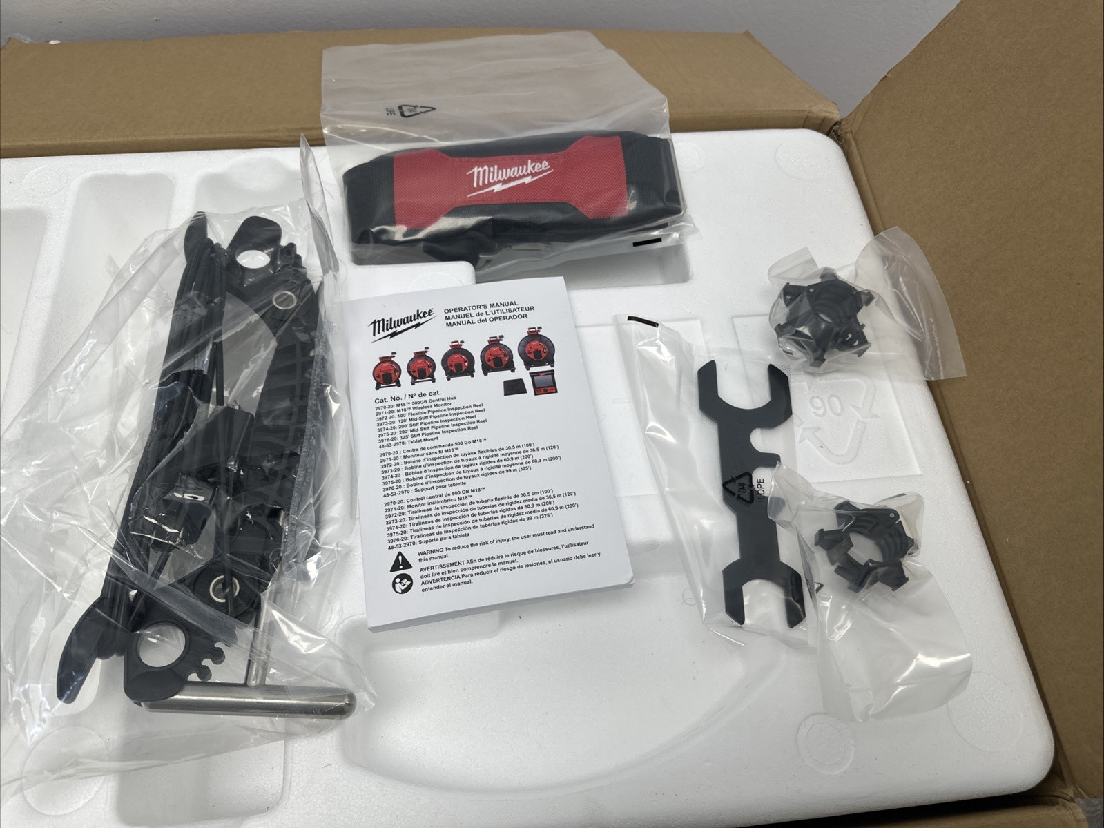 Milwaukee 3972-22 M18 100' Flexible Modular Pipeline Inspection System - READ!