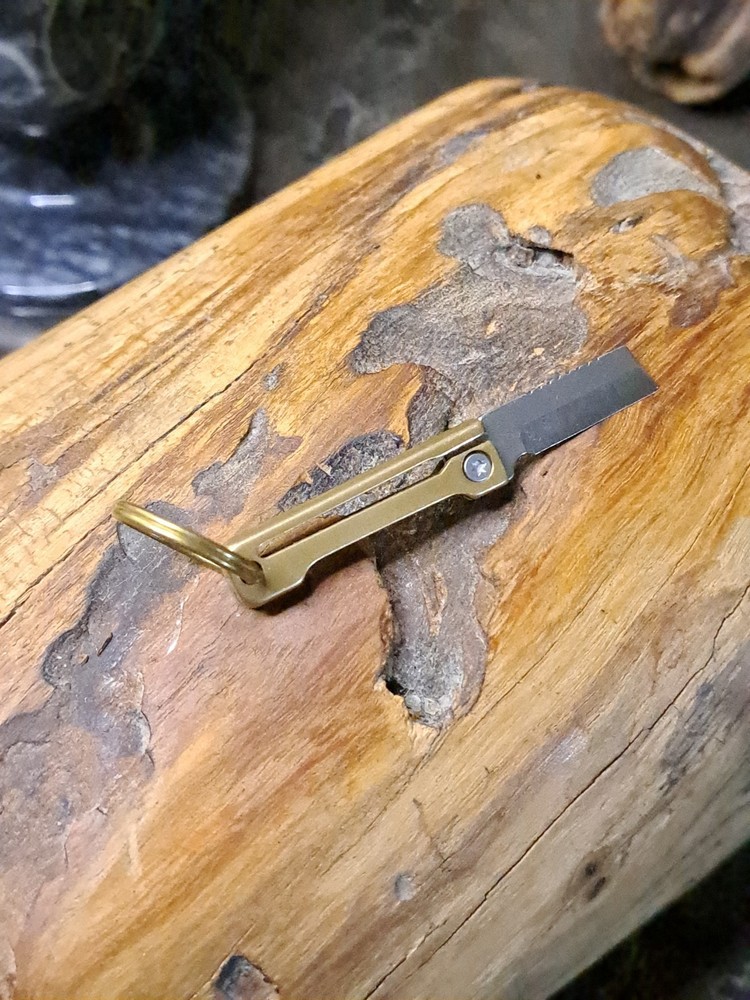 Super Mini Brass Keychain Knife