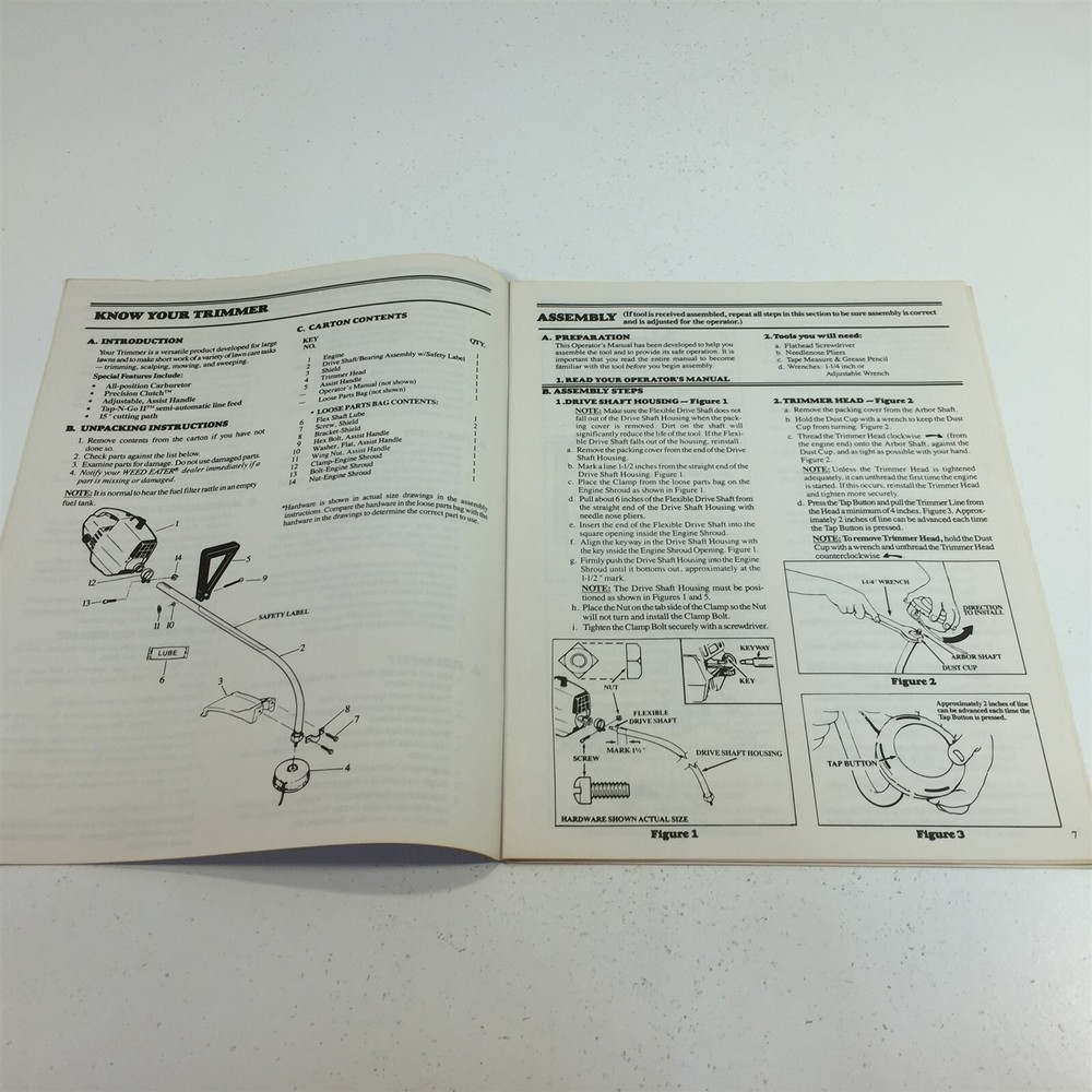 Weed Eater XR20T Trimmer Operator's Manual