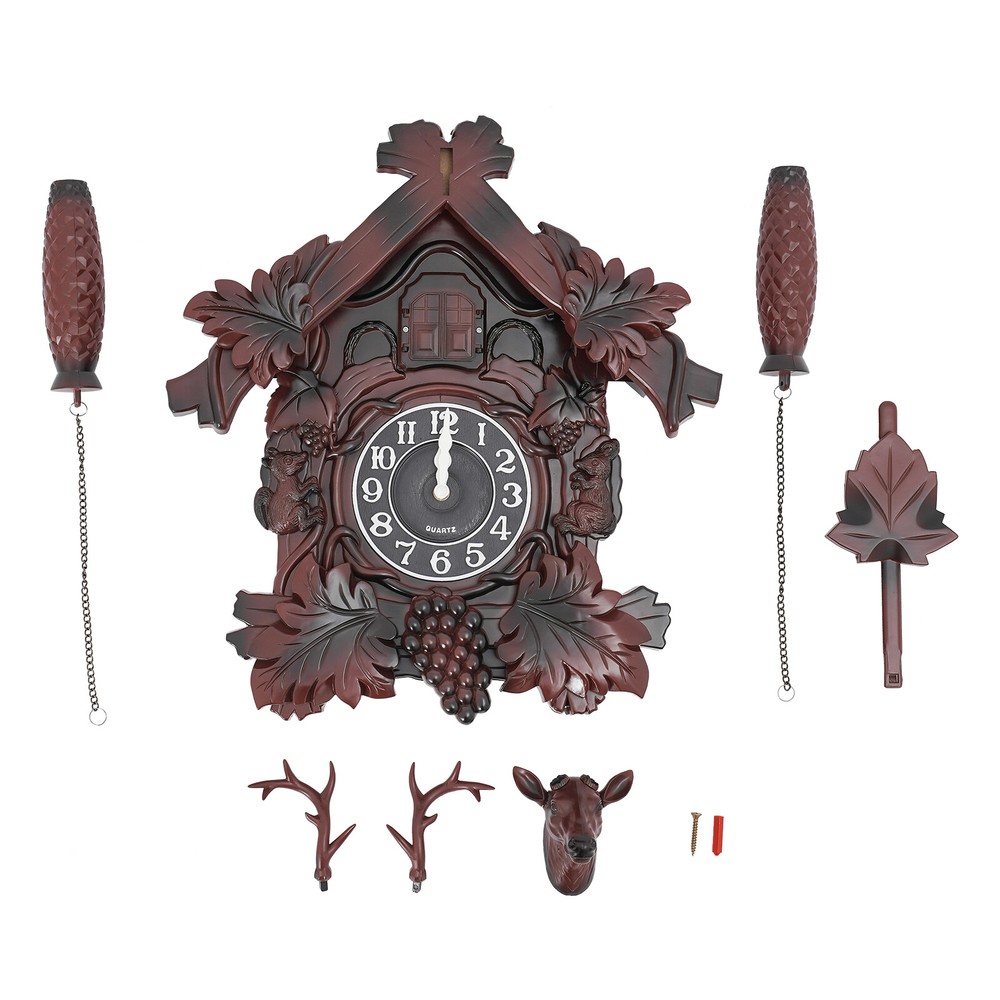 Retro deer head wall clock without dry battery,Wall Clock,Retro Large Wall Clock