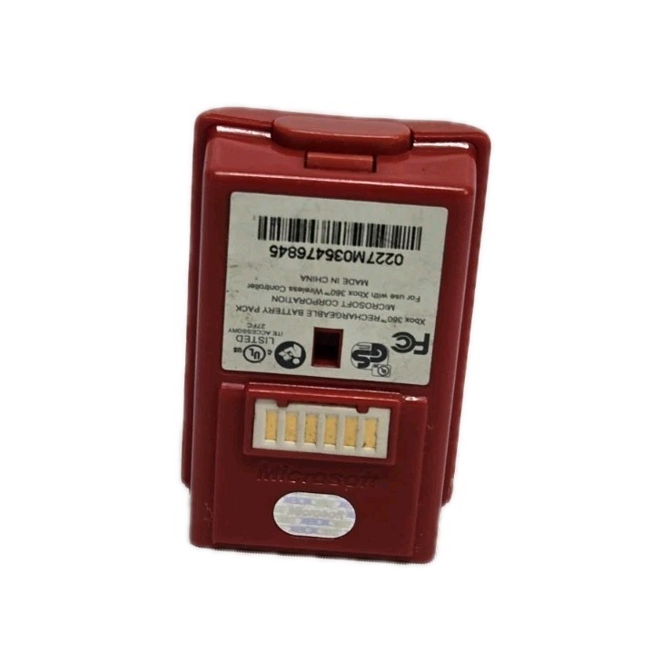 UNTESTED OEM Microsoft Rechargeable Battery Pack Red  Xbox 360 Battery Only