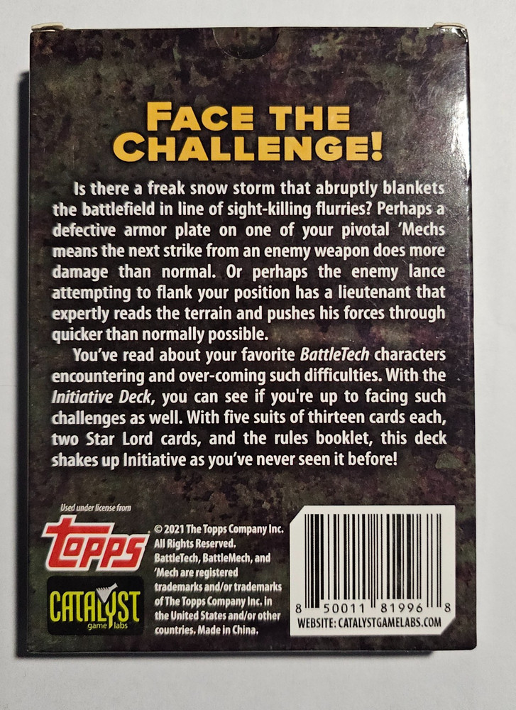 Initiative Deck - Battletech