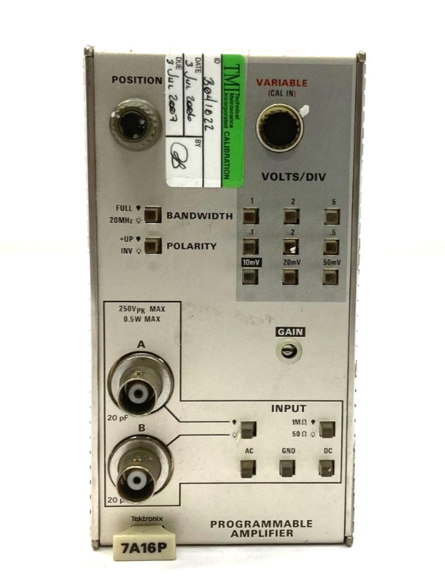 Tektronix 7A16P Programmable Amplifier Plug-In Module