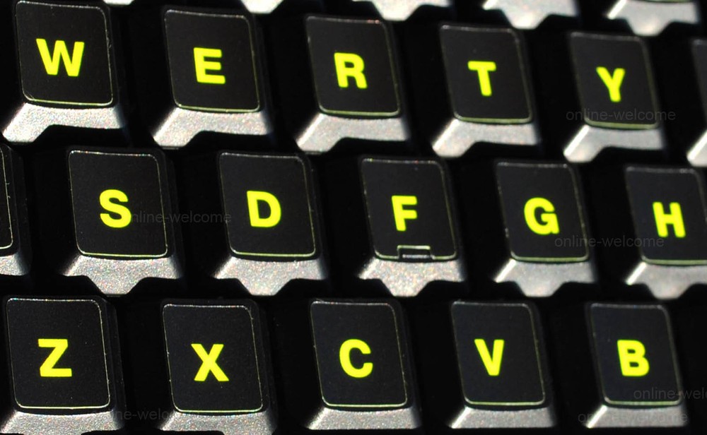 Mac English US Fluorescent sticker