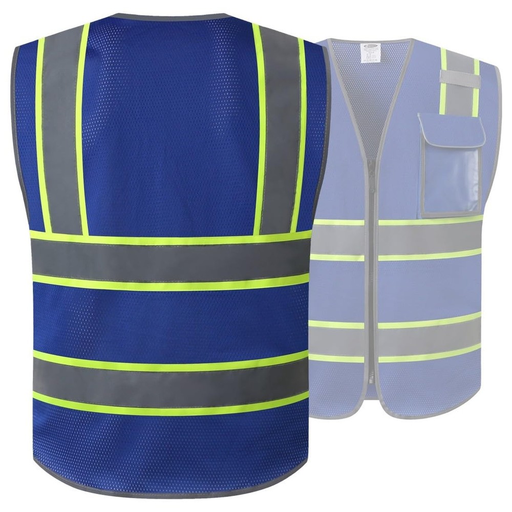 JKSafety Hi-Vis Multiple Pockets Lite MESH Lining Meets ANSI/ISEA Standards