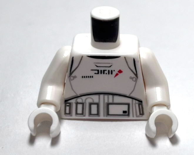 Lego - Minifigure Torso - Star Wars - White First Order Armor