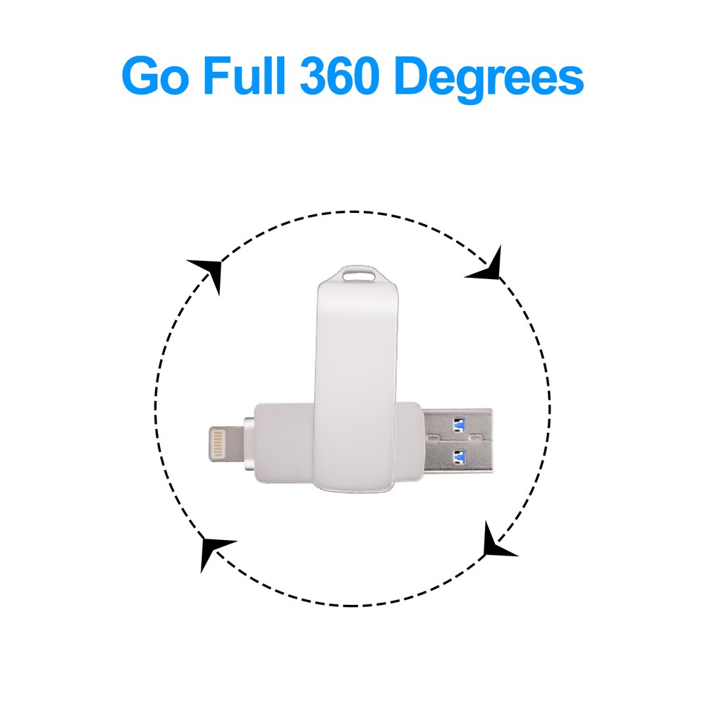 1TB USB 3.0 Flash Drive 128GB Thumb Drive Storage Memory Stick For iPhone iOS PC