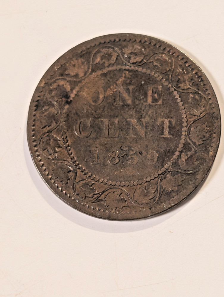 1859 CANADA VICTORIA LARGE ONE CENT!