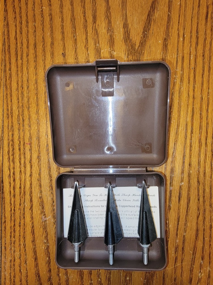 Vintage Bohning Copperhead Broadheads 3 Pack