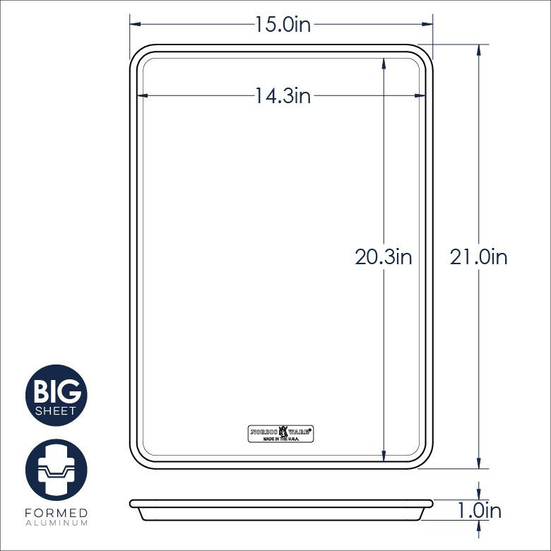 Nordic Ware Brilliant Big Sheet Pan with Lid