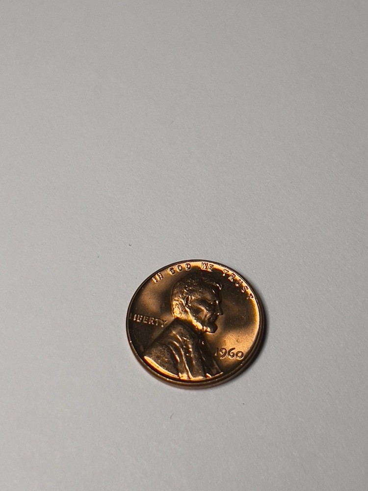 1960 1C Large Date RD Lincoln Cent