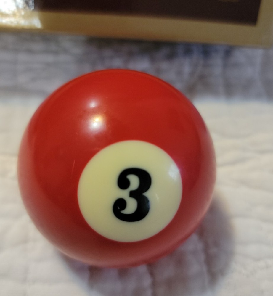 Replacement Billiard Pool 3 Ball Red Empire 2.25" EUC