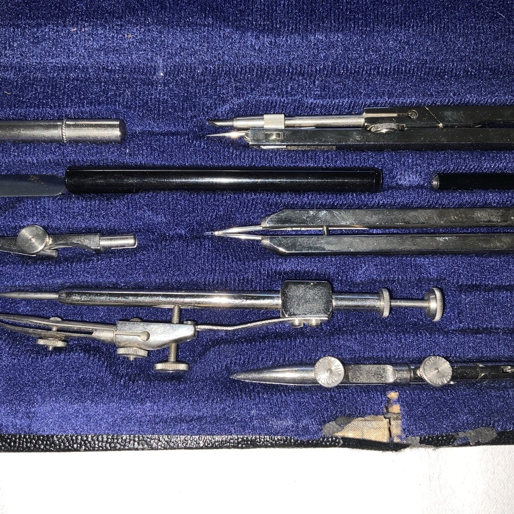Vintage Drafting Tool Set Kit Made in West Germany Model K 560