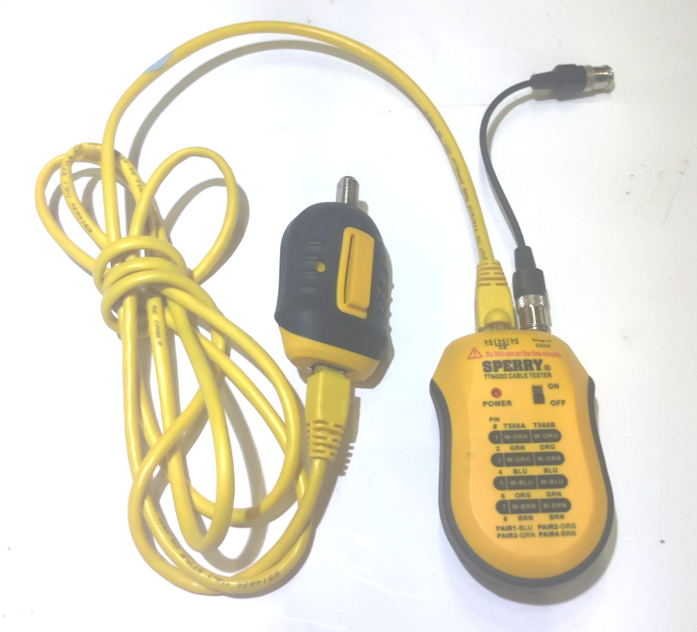 Sperry Instruments TT64202 Network & Coax Cable-Test Plus & Remote Unit w Leads