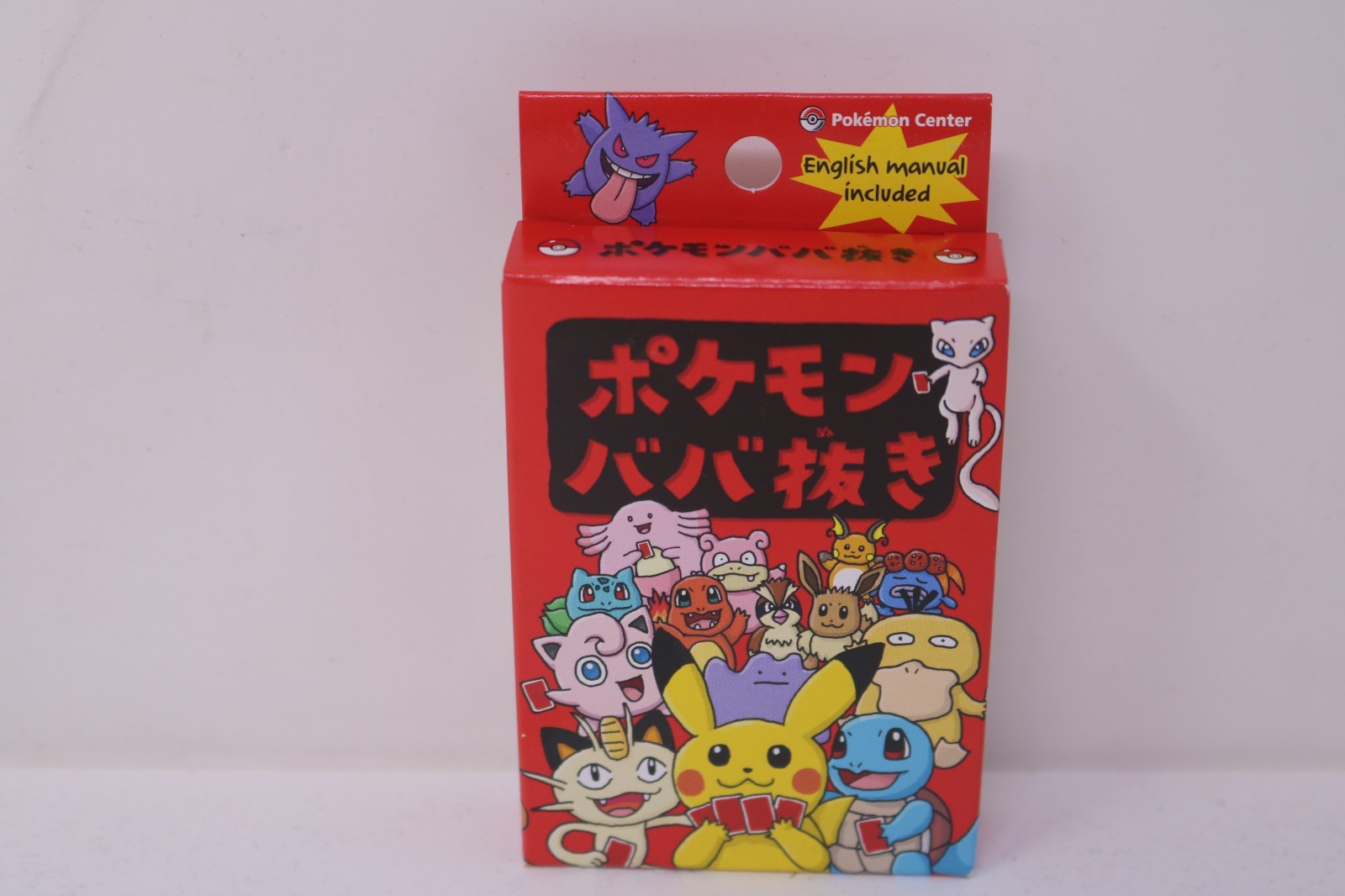 Pokemon Babanuki Old Maid Card Deck Red Playing Card NEW Pokemon Center Limited