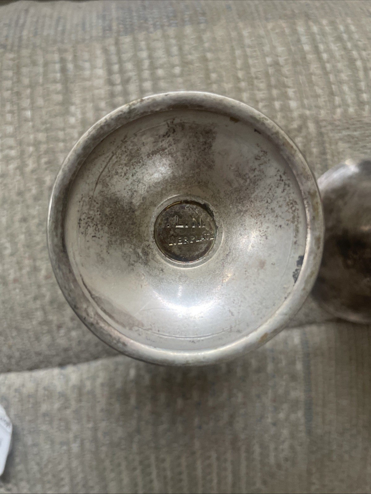 3 NJ Bridge League Club TOP SCORE Vintage Award Trophy Cups 2 GLN Silverplate 4”