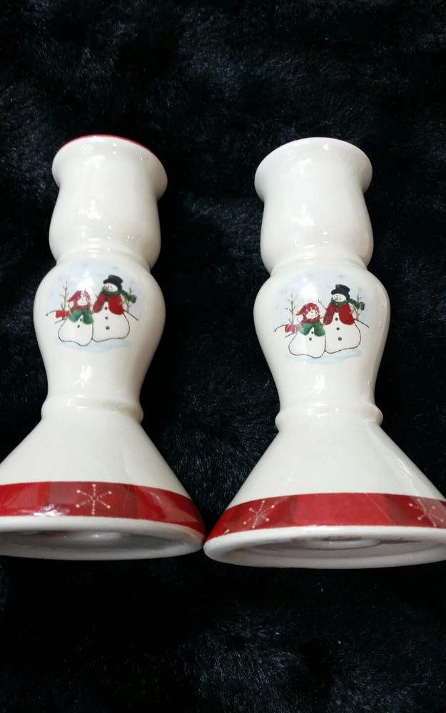 Royal Seasons SNOWMEN 5 Piece Stoneware Accessory Set