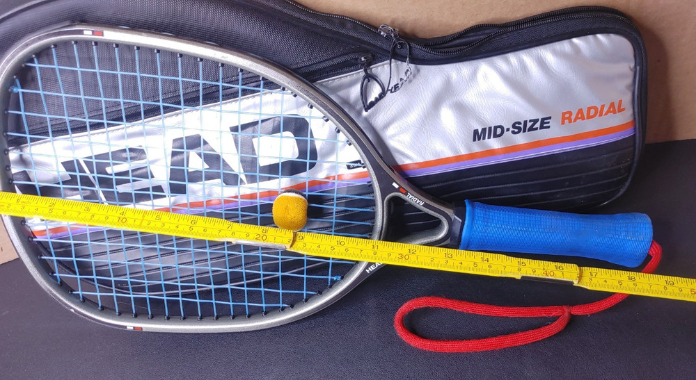 HEAD Radial Racketball Racket: Cevlar-Boron-Mid-Size: 3 3/4"