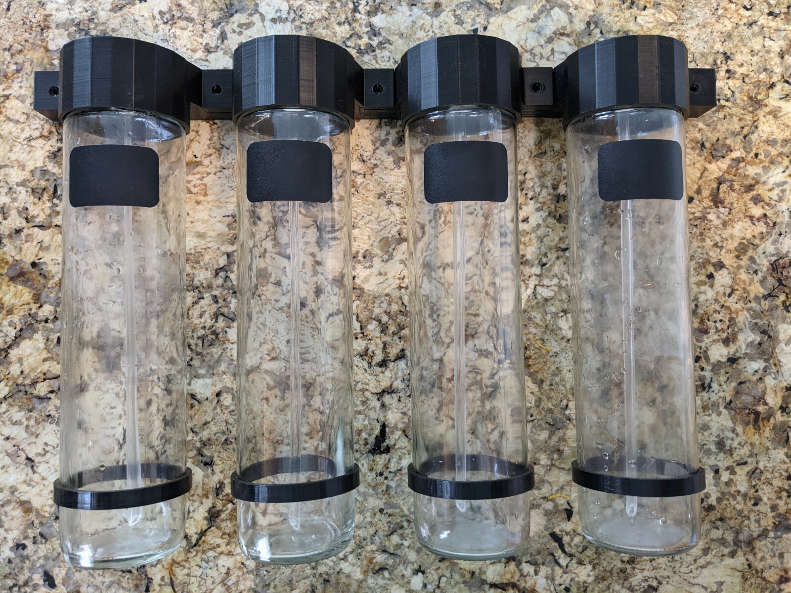 Aquarium Dosing Containers Plastic 500ml Marine Reef Slim Wall Mount Bottles