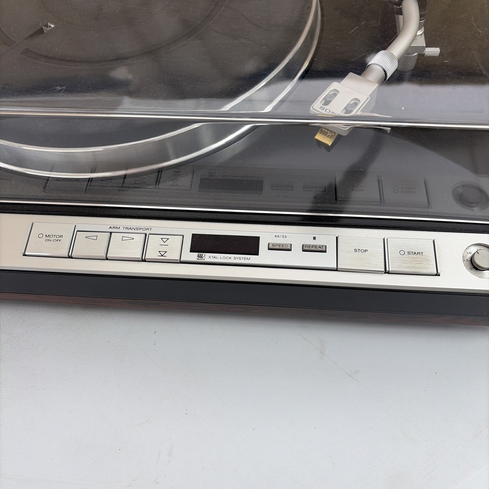 Sony PS-X75 Computer Controlled Fully Automatic Stereo Turntable Works Great