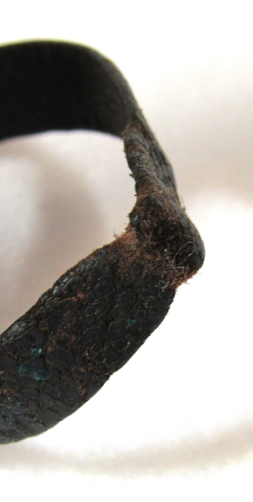 WWI US ARMY BRASS EAGLE WATCH FOB W/ LEATHER STRAP