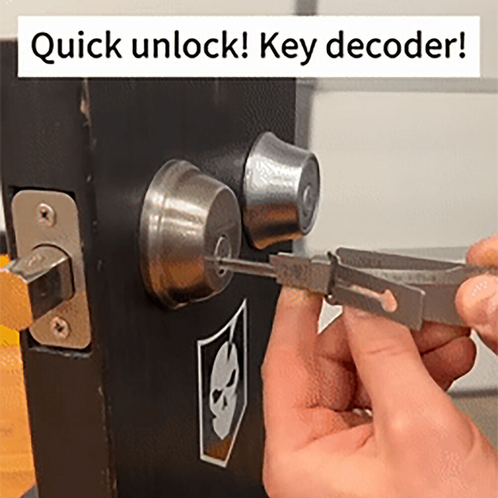 Professional SS001 Key Decoder Tool Stainless Steel for Key Cutting Code Reading