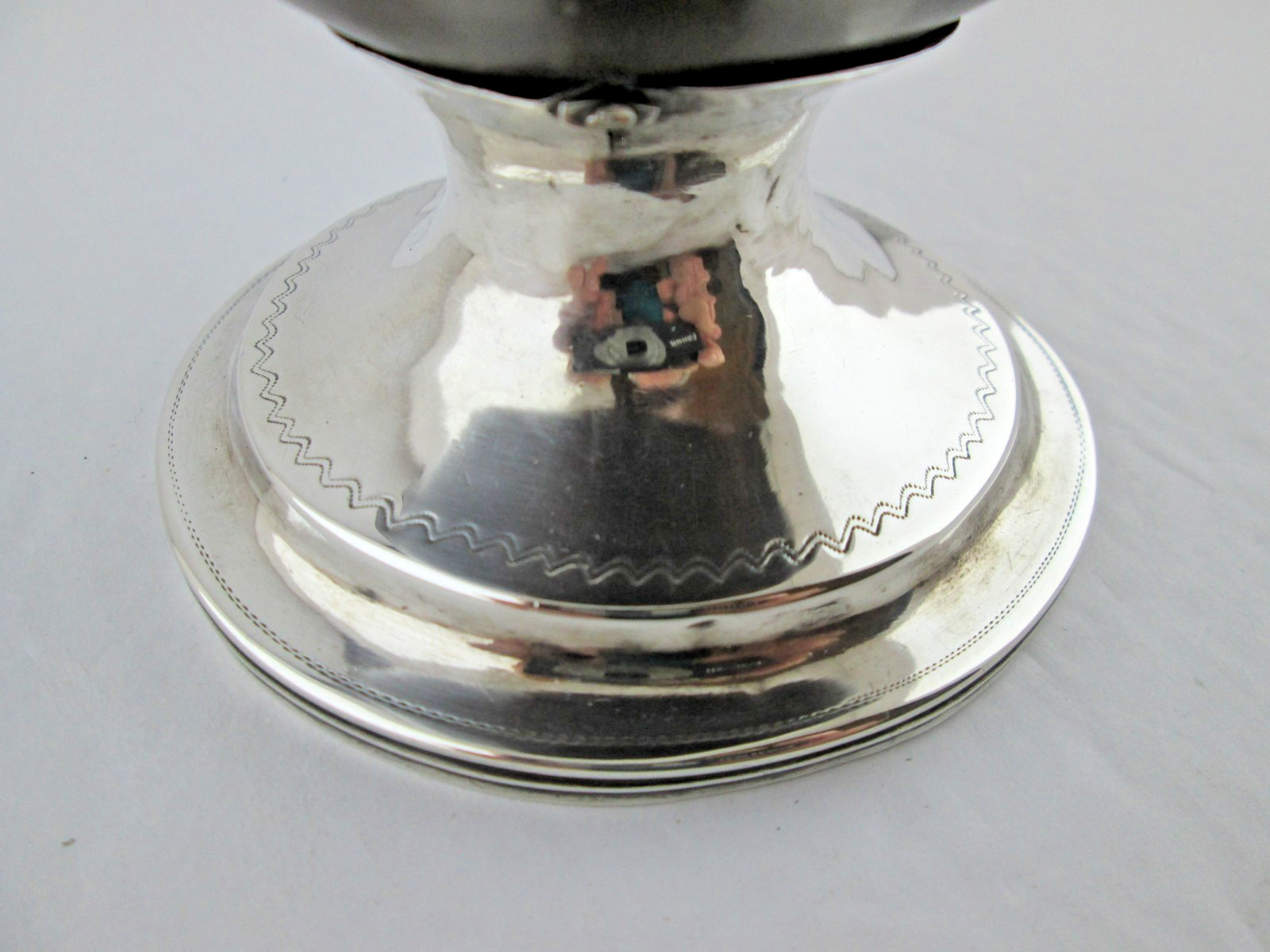 Antique English George III Appolone RUDKINS Sterling Silver Coconut Goblet