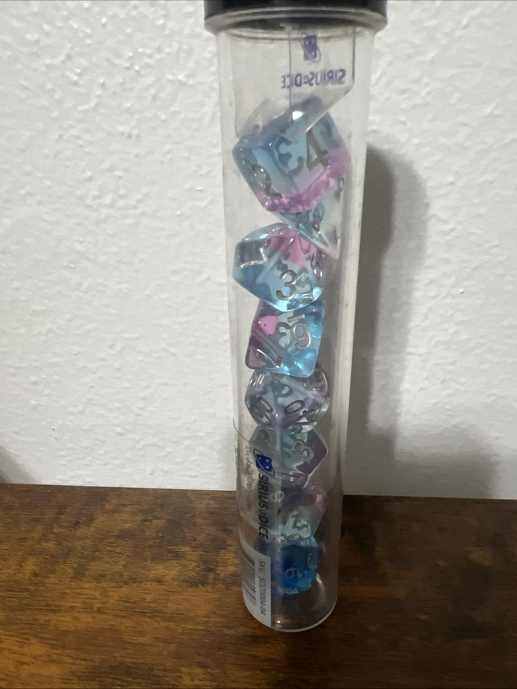 Sirius Dice Poly Set - Translucent Polyroller (8) New